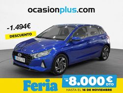 Azul Usado 2021 Hyundai i20 Berlina | 13.450 € (Precio justo)