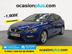 Azul Usado 2020 Seat Leon FR Familiar | 20.990 € (Precio justo)