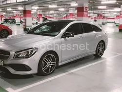 Gris / plata Usado 2017 Mercedes CLA200 Shooting Brake AMG line Familiar | 22.000 € (Un poco caro)