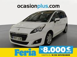Blanco Usado 2015 Peugeot 5008 Allure Monovolumen | 11.200 € (Precio justo)