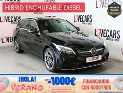 Negro Usado 2020 Mercedes C300e Familiar | 27.500 € (Precio justo)