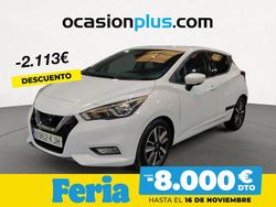 Blanco Usado 2018 Nissan Micra N-Connecta Utilitario | 12.250 € (Precio justo)
