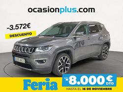 Gris / plata Usado 2021 Jeep Compass Limited SUV | 17.890 € (Precio justo)