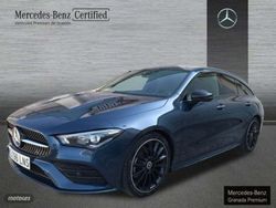 Azul Usado 2021 Mercedes CLA200 AMG line | 33.900 € (Precio justo)