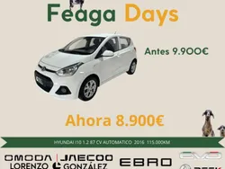 Blanco Usado 2016 Hyundai i10 Utilitario | 8900 € (Precio justo)