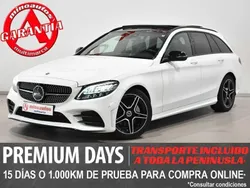 Blanco Usado 2019 Mercedes C220 AMG line Familiar | 25.890 € (Precio justo)