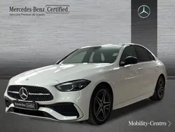 Blanco polar pintura unicolor Usado 2023 Mercedes C200 AMG line Berlina | 41.500 € (Precio justo)