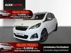 Blanco Usado 2021 Peugeot 108 Allure Descapotable | 9250 € (Precio justo)