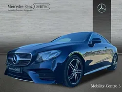 Azul Usado 2018 Mercedes E220 AMG line Coupe | 35.900 € (Precio justo)