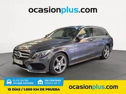 Gris / plata Usado 2016 Mercedes C220 AMG line Familiar | 21.350 € (Precio justo)