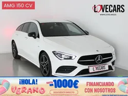 Blanco Usado 2021 Mercedes CLA200 Shooting Brake Familiar | 30.500 € (Un poco caro)