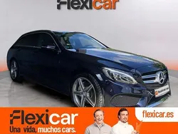 Azul Usado 2017 Mercedes C220 AMG line Familiar | 23.490 € (Precio justo)