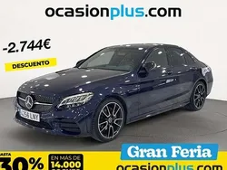 Azul Usado 2021 Mercedes C200 Berlina | 27.446 € (Buen precio)