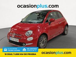 Rojo Usado 2017 Fiat 500 Lounge Descapotable | 10.190 € (Precio justo)