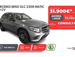 Gris Usado 2019 Mercedes GLC220 SUV | 31.900 € (Precio justo)