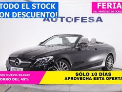 Negro Usado 2018 Mercedes C220 Descapotable | 31.250 € (Buen precio)