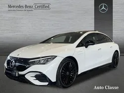 Blanco Usado 2023 Mercedes EQE350 AMG line Berlina | 60.900 € (Precio justo)