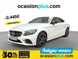 Blanco Usado 2019 Mercedes C200 Coupe | 30.200 € (Precio justo)