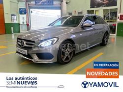 Plateado Usado 2016 Mercedes C220 AMG line Familiar | 18.350 € (Buen precio)