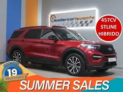 Rojo Usado 2021 Ford Explorer ST-Line SUV | 46.900 € (Precio justo)
