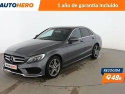 Gris Usado 2017 Mercedes C220 AMG line Berlina | 24.599 € (Precio justo)