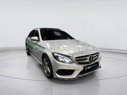 Gris / plata Usado 2016 Mercedes C220 AMG line Familiar | 12.999 € (Precio justo)