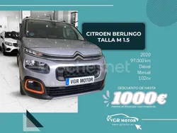 Gris / plata Usado 2020 Citroën Berlingo Shine Monovolumen | 16.995 € (Un poco caro)
