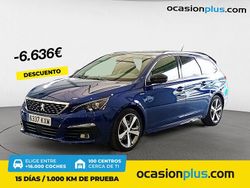 Azul Usado 2019 Peugeot 308 GT-line Familiar | 14.150 € (Precio justo)