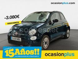 Azul Usado 2022 Fiat 500C Dolcevita Descapotable | 10.890 € (Precio justo)