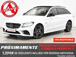 Blanco Usado 2020 Mercedes C300 AMG line Familiar | 27.890 €