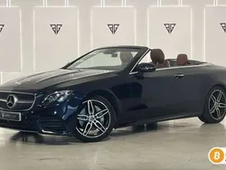Azul Usado 2018 Mercedes E220 Descapotable | 37.900 € (Precio justo)