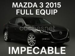 Negro Usado 2015 Mazda 3 Luxury Berlina | 11.900 € (Precio justo)