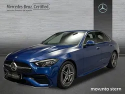 Azul espectral Usado 2023 Mercedes C200 AMG line Berlina | 37.800 € (Precio justo)