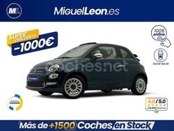 Azul Usado 2022 Fiat 500C Dolcevita Descapotable | 10.985 € (Buen precio)