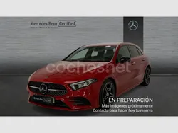 Rojo Usado 2019 Mercedes A200 AMG line Berlina | 23.990 € (Precio justo)