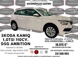 Blanco Usado 2021 Skoda Kamiq Ambition SUV | 16.975 € (Buen precio)