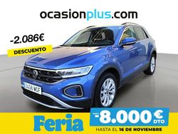 Azul Usado 2023 VW T-Roc Life SUV | 22.950 € (Precio justo)