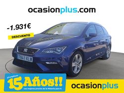 Azul Usado 2018 Seat Leon FR Familiar | 16.850 € (Precio justo)