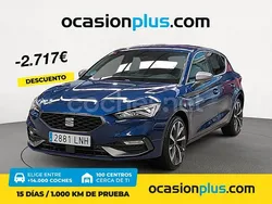 Azul Usado 2021 Seat Leon FR Berlina | 21.150 € (Precio justo)