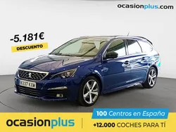 Azul Usado 2019 Peugeot 308 GT-line Familiar | 15.750 € (Un poco caro)