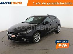 Negro Usado 2015 Mazda 3 Luxury Berlina | 12.699 € (Precio justo)