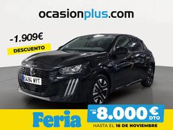 Negro Usado 2025 Peugeot 208 Allure Utilitario | 19.900 € (Precio justo)