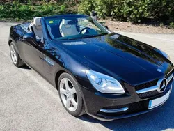 Negro Usado 2015 Mercedes SLK200 Descapotable | 25.500 € (Un poco caro)