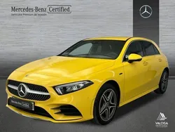 Amarillo Usado 2021 Mercedes A250 AMG line | 29.900 € (Precio justo)