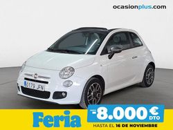Blanco Usado 2015 Fiat 500 S Descapotable | 8200 € (Precio justo)