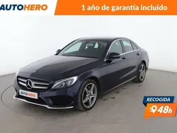 Azul Usado 2018 Mercedes C220 AMG line Berlina | 25.899 € (Precio justo)