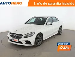 Blanco Usado 2018 Mercedes C220 AMG line Berlina | 29.399 € (Precio justo)