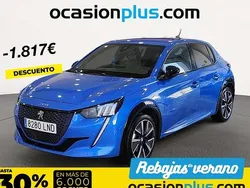 Azul Usado 2021 Peugeot e-208 GT Utilitario | 18.173 € (Precio justo)
