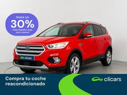Rojo Usado 2017 Ford Kuga Titanium SUV | 16.490 € (Precio justo)