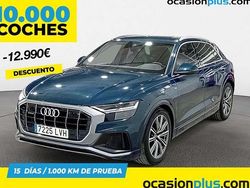 Azul Usado 2021 Audi Q8 S-Line SUV | 65.000 € (Precio justo)